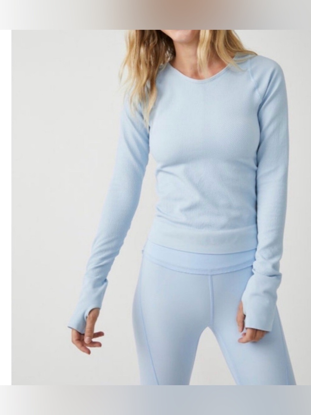 Bnwot Free people Free People Movement Easy free throw layer ribbed top